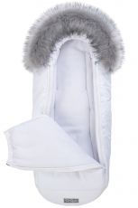 Детский конверт ДоРечі Baby XS флис Белый с опушкой, (-20°С)
